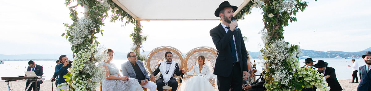 Cérémonie d’un mariage juif dans le plus pur respect des traditions